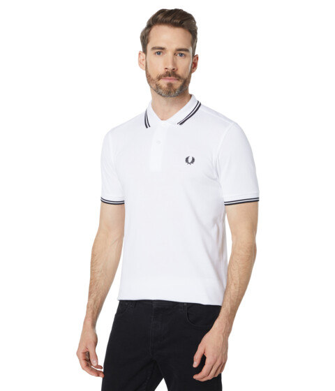 Imbracaminte Barbati Fred Perry Twin Tipped Shirt White 1