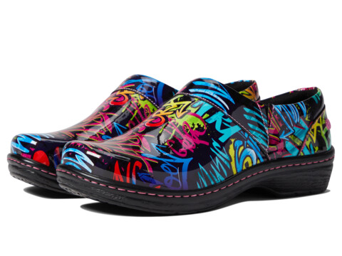 Incaltaminte Femei Klogs Footwear Mission Neon Graffiti Patent