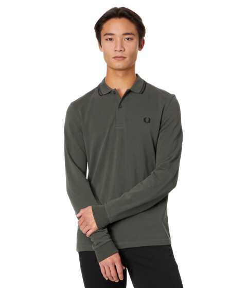 Imbracaminte Barbati Fred Perry Long Sleeve Twin Tipped Shirt Field Green
