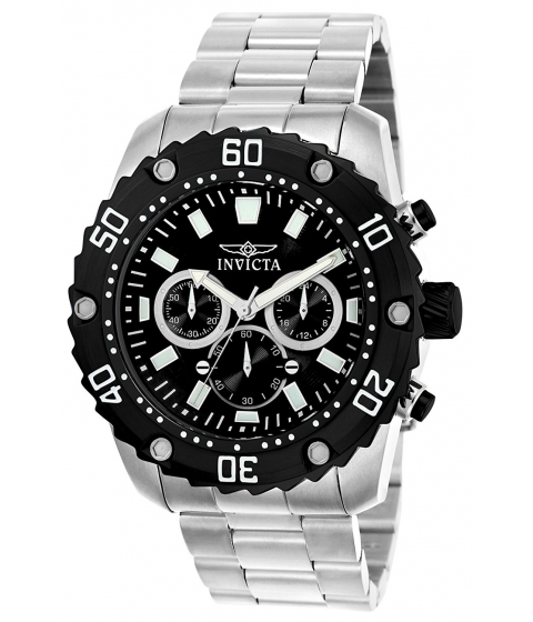 Ceasuri Barbati Invicta Watches Invicta Men\'s \'Pro Diver\' Quartz Stainless Steel Casual Watch ColorSilver-Toned (Model 22516) BlackSilver