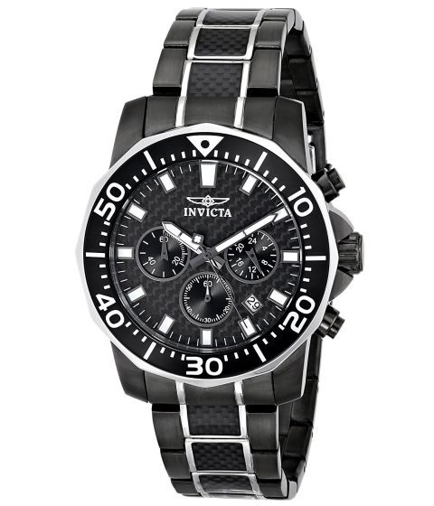 Ceasuri Barbati Invicta Watches Invicta Men\'s 17257SYB Pro Diver Stainless Steel Two-Tone Casual Watch Carbon fiberTwo Tone