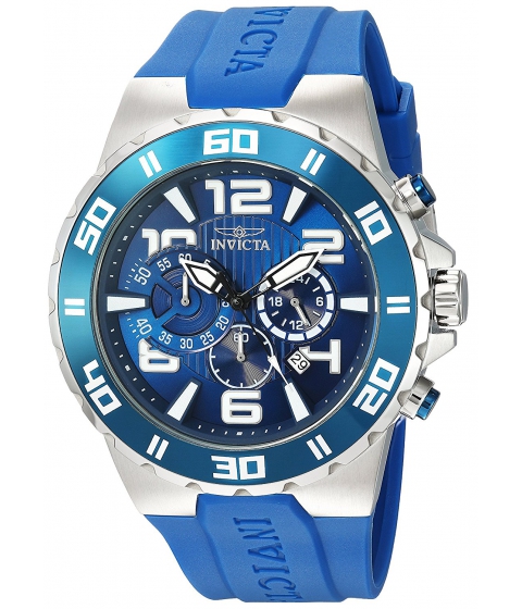 Ceasuri Barbati Invicta Watches Invicta Men\'s \'Pro Diver\' Quartz Stainless Steel and Polyurethane Casual Watch ColorBlue (Model 24669) BlueBlue