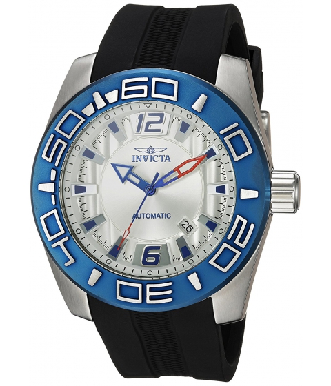 Ceasuri Barbati Invicta Watches Invicta Men\'s \'Aviator\' Automatic Stainless Steel and Silicone Casual Watch ColorBlack (Model 23530) SilverBlack