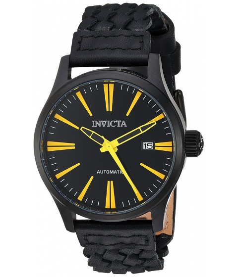 Ceasuri Barbati Invicta Watches Invicta Men\'s \'I-Force\' Automatic Stainless Steel and Leather Casual Watch ColorBlack (Model 23779) BlackBlack