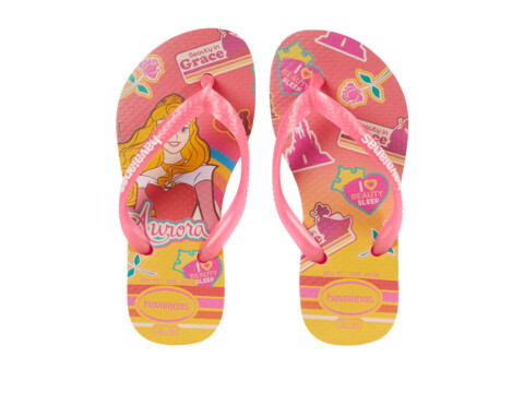 Incaltaminte Fete Havaianas Slim Princess Flip Flop Sandal (ToddlerLittle KidBig Kid) Pink Flux
