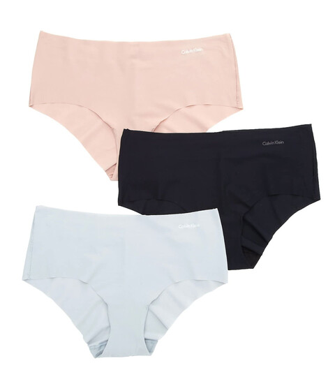 Imbracaminte Femei Calvin Klein Underwear Invisibles 3-Pack Hipster Bottoms Silver SpringsSummer TaupeBlack