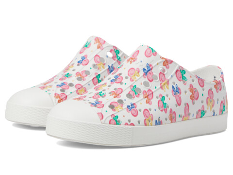 Incaltaminte Fete Native Shoes Jefferson Print Slip-On Sneakers (Little Kid) Shell WhiteShell WhiteMinnie Paint Drops All Over Print