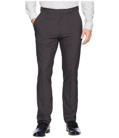 Imbracaminte Barbati Perry Ellis Portfolio Very Slim Fit Solid Tech Pants Charcoal