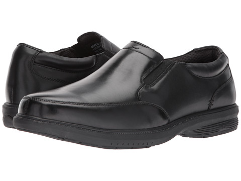 Incaltaminte Barbati Nunn Bush Myles Street Moc Toe Slip-On with KORE Slip Resistant Walking Comfort Technology Black