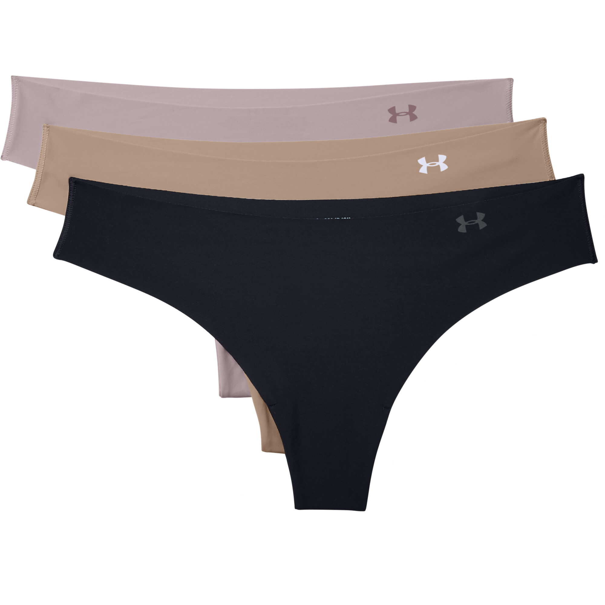Imbracaminte Femei Under Armour Pure Stretch Thong 3-Pack BlackDash Pink