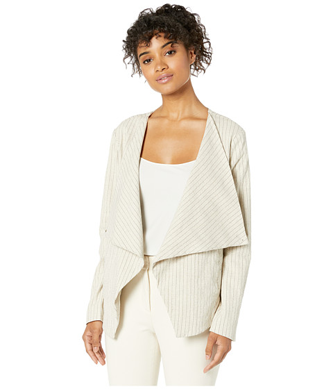 Imbracaminte Femei Blank NYC Linen Drape Front Pinstripe Jacket in All Natural All Natural