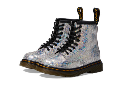 Incaltaminte Fete Dr Martens 1460 Lace Up Fashion Boot (Toddler) Grey Disco Crinkle