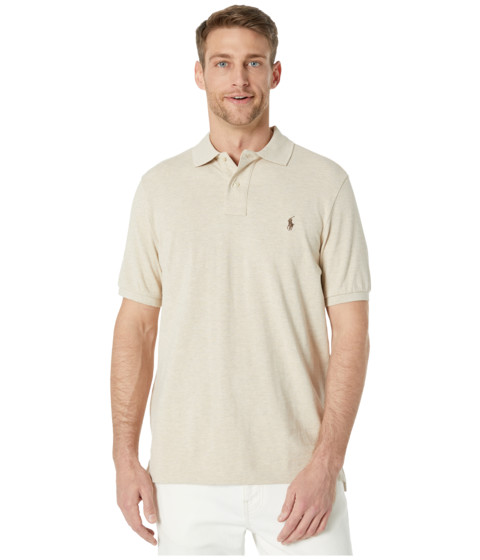 Imbracaminte Barbati Polo Ralph Lauren Classic Fit Mesh Polo Shirt Dune Tan