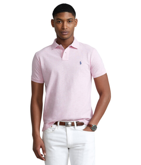 Imbracaminte Barbati Polo Ralph Lauren Custom Slim Fit Mesh Polo Shirt Pink 1