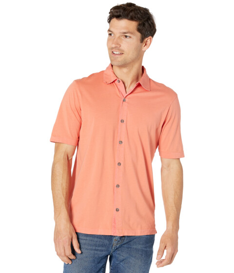 Imbracaminte Barbati Mod-o-doc Dana Point Short Sleeve Button Front Shirt Burnt Orange