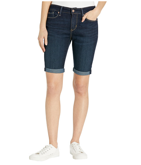 Imbracaminte Femei Signature by Levi Strauss Co Gold Label Mid-Rise Skinny Skinny Shorts Stormy Sky