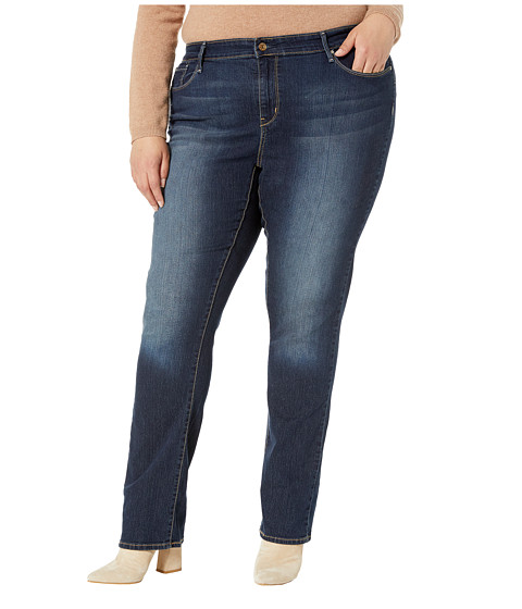 Imbracaminte Femei Signature by Levi Strauss Co Gold Label Plus Size Straight Jeans Cosmos