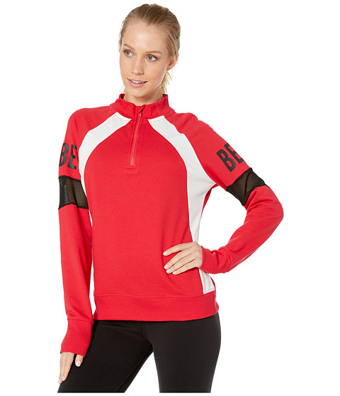 Imbracaminte Femei Bebe Sport Color Block Zip Top Scarlet