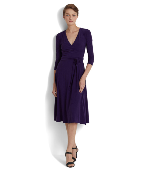Imbracaminte Femei LAUREN Ralph Lauren Jersey-Matte Midi Dress Branford Purple