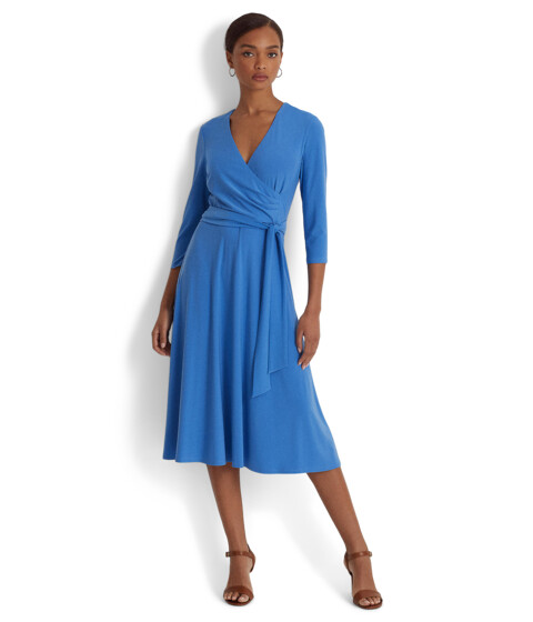 Imbracaminte Femei LAUREN Ralph Lauren Jersey-Matte Midi Dress New England Blue