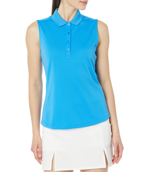 Imbracaminte Femei Callaway Sleeveless Essential Solid Knit Polo Blue Sea Star