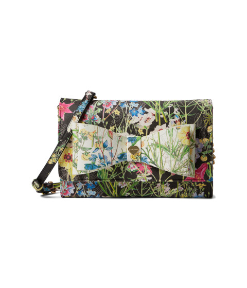 Genti Femei Betsey Johnson Dani Floral Printed Crossbody with Bow White Floral image11