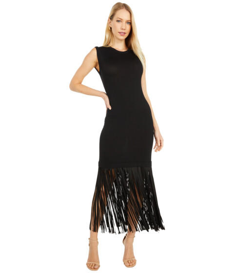 Imbracaminte Femei Boutique Moschino Fringe Dress Black