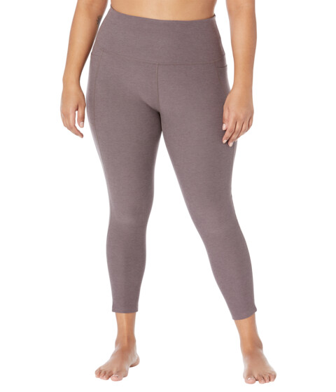 Imbracaminte Femei Beyond Yoga Plus Size Out Of Pocket High Waisted Spacedye Midi Leggings Woodland Heather