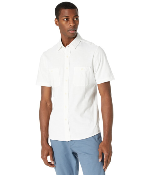 Imbracaminte Barbati Faherty Short Sleeve Knit Seasons Shirt White 1