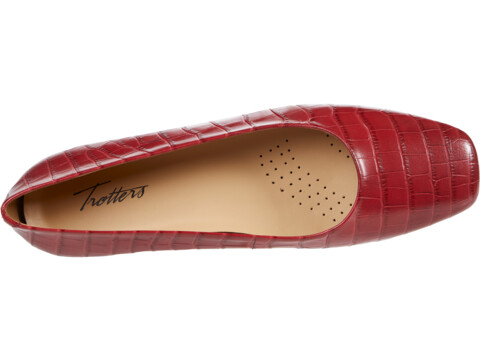 Incaltaminte Femei Trotters Honor Red Croco Leather image1