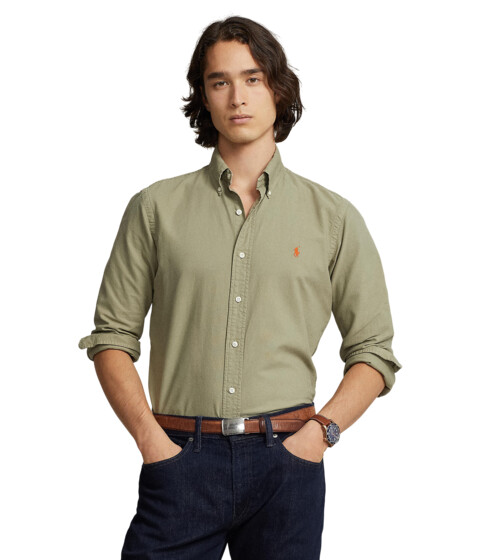 Imbracaminte Barbati Polo Ralph Lauren Garment-Dyed Oxford Shirt Sage Green