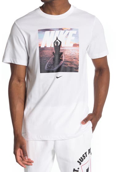 Imbracaminte Barbati Nike Graphic Crew Neck T-Shirt White