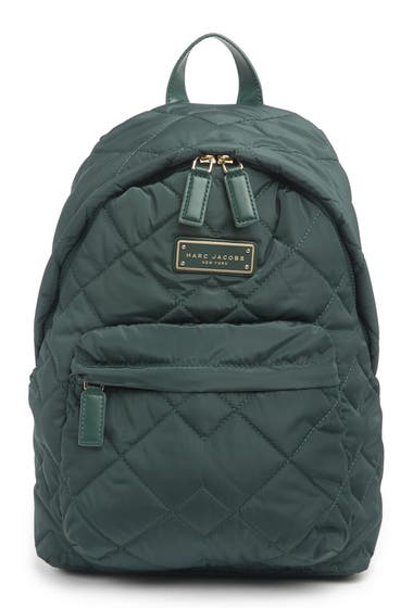 Genti Femei Marc Jacobs Quilted Nylon School Backpack Kombu Green image0