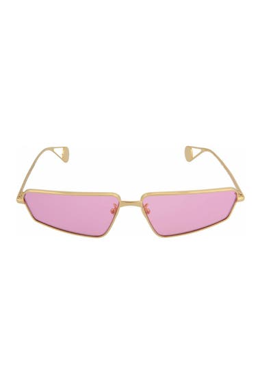 Ochelari Femei Gucci 63mm Cat Eye Sunglasses Gold Gold Pink