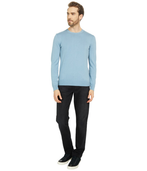 Imbracaminte Barbati Billy Reid Garment Dyed Fine Gauge Sweater Denim Blue image3