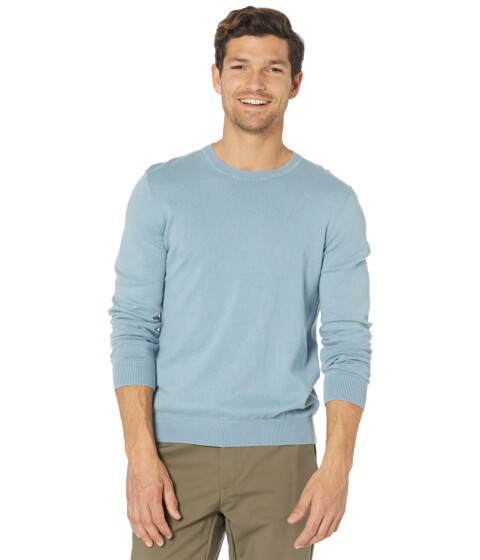 Imbracaminte Barbati Billy Reid Garment Dyed Fine Gauge Sweater Denim Blue image