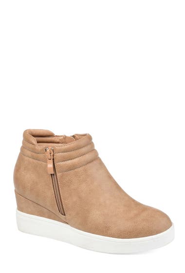 Incaltaminte Femei JOURNEE Remmy Ribbed Ankle Bootie Tan image5