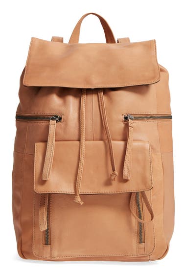 Genti Femei DAY AND MOOD DAY MOOD Hannah Leather Backpack Cognac image