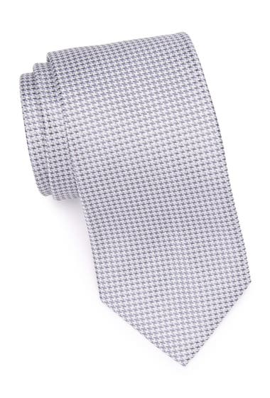 Accesorii Barbati Calvin Klein Houndstooth Tie - Extra Long Grey