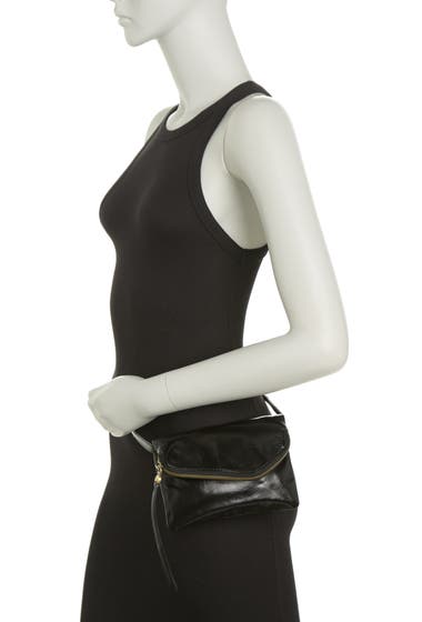 Genti Femei HOBO Wink Leather Crossbody Bag Black image1