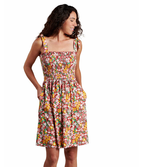 Imbracaminte Femei ToadCo Gemina Sleeveless Dress Brick Garden Print