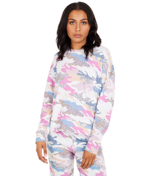 Imbracaminte Femei SUNDRY Abstract Camo Oversized Pullover Sweatshirt Pigment Paper