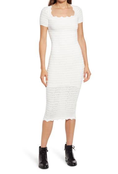 Imbracaminte Femei AllSaints Lace Body-Con Midi Dress Off White