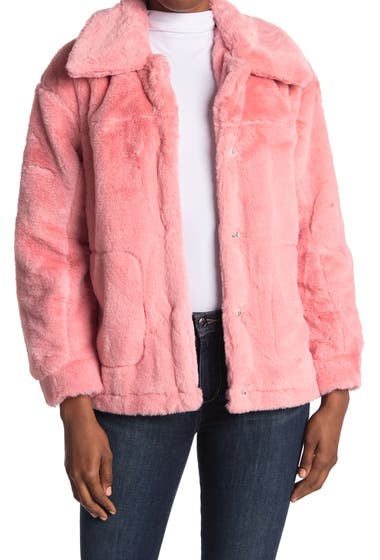 Imbracaminte Femei Urban Republic Faux Fur Jacket Rose