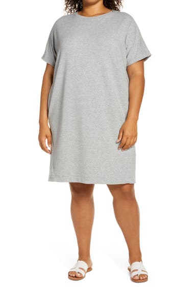 Imbracaminte Femei Caslon Crewneck T-Shirt Dress Grey Heather
