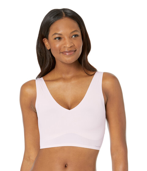 Imbracaminte Femei Calvin Klein Invisibles Comfort Light Lined Bralette V-Neck Nymph\'s Thigh