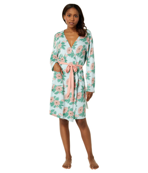 Imbracaminte Femei Kickee Pants Maternity Nursing Robe amp Matching Layette GownHat Set Spring Sky Floral