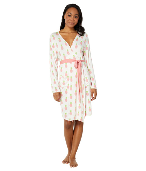 Imbracaminte Femei Kickee Pants Maternity Nursing Robe amp Matching Layette GownHat Set Strawberry Pineapples