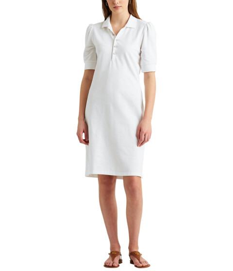 Imbracaminte Femei LAUREN Ralph Lauren Collared Shift Dress White