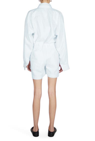 Imbracaminte Femei Proenza Schouler White Label Belted Denim Shorts Bleach image1